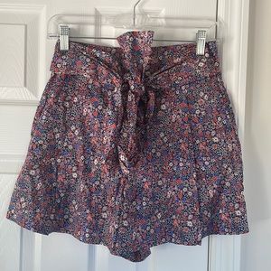 J.crew tie waist floral short